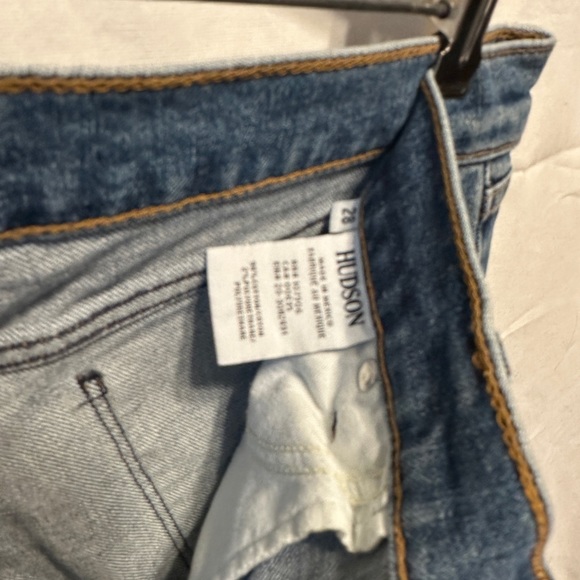 Hudson Riley Luxe Crop Raw Hem Straight Jeans 28 c20 - Picture 8 of 10